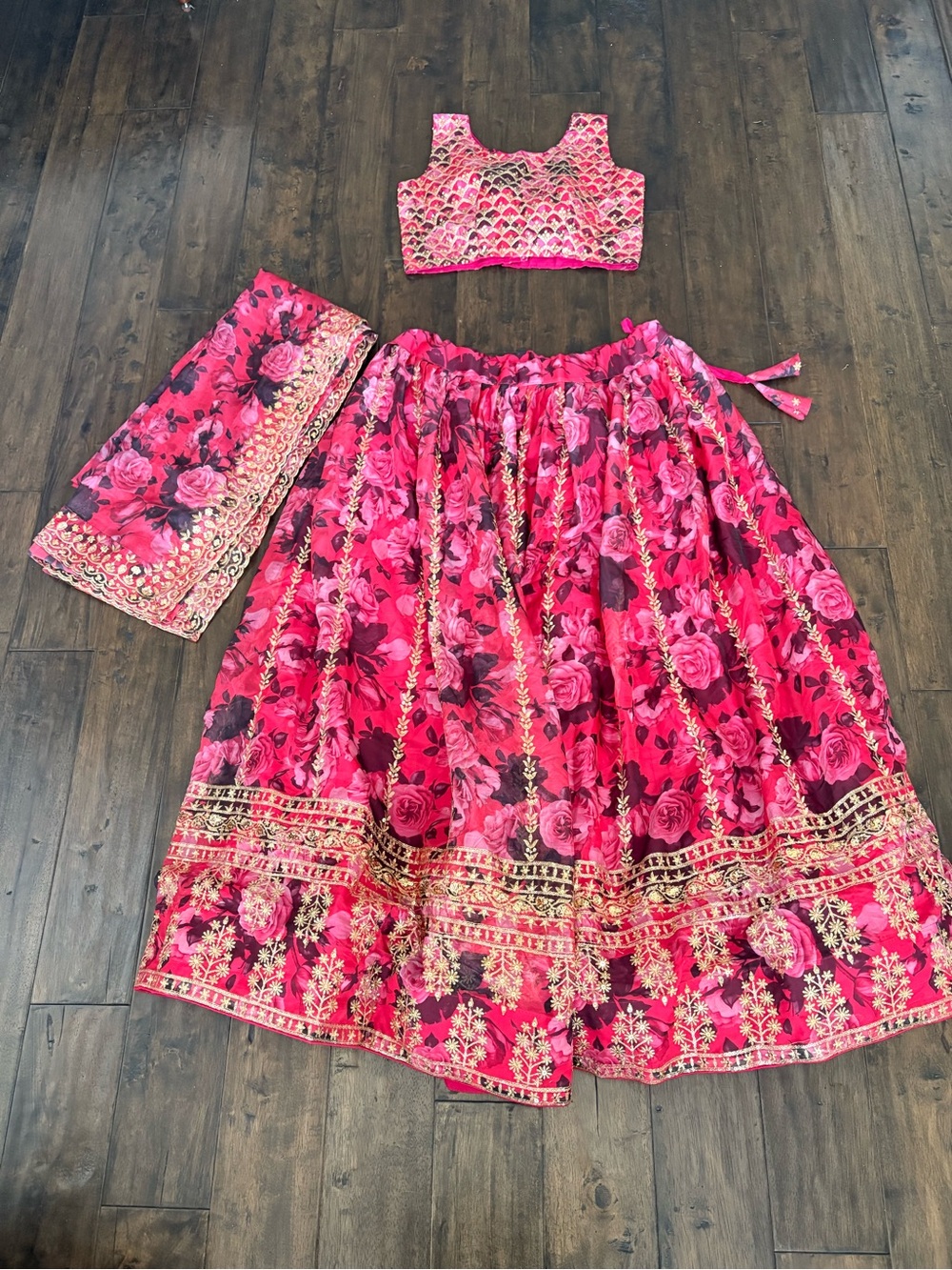 3 piece Indian Lengha Outfit
